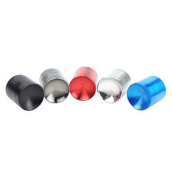 Tobacco Herb Grinder Aluminum Alloy 4 Layers 40mm OEM Laser Logo Black Free Type Customized Not Support Everyday 144