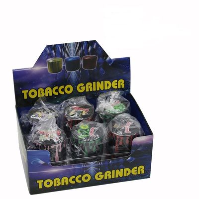 4 Layers 50mm CNC ZINC Alloy tobacco grinder OEM Laser Logo Black Tobacco herb grinder
