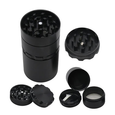 5 Layers Metal Aluminum Alloy herb grinder Tobacco Side Window 50mm Grinders Herb Grinder